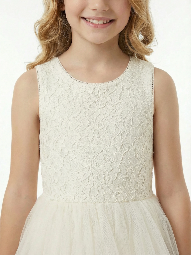 Little Flowers Communion wear Wedding Flowers Girl Gowns Princess Gowns Lace Up