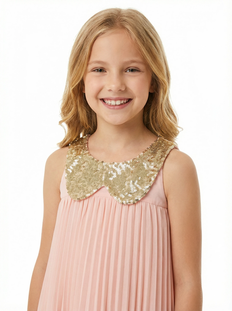 A Line Wedding Flowers Girl Gowns Chiffon Dress Flower Princess Dress Gowns, Pink A Line Wedding Flowers Girl Gowns Chiffon Dress Flower Princess Dress Gowns, Pink