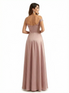 Elegant Asymmetrical One Shoulder Mermaid Soft Satin Long Formal Dresses