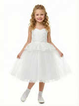 Lace Wedding Flowers Girl Gowns Boho Bridemaid Pageant Dress Flower Princess Dress Gowns
