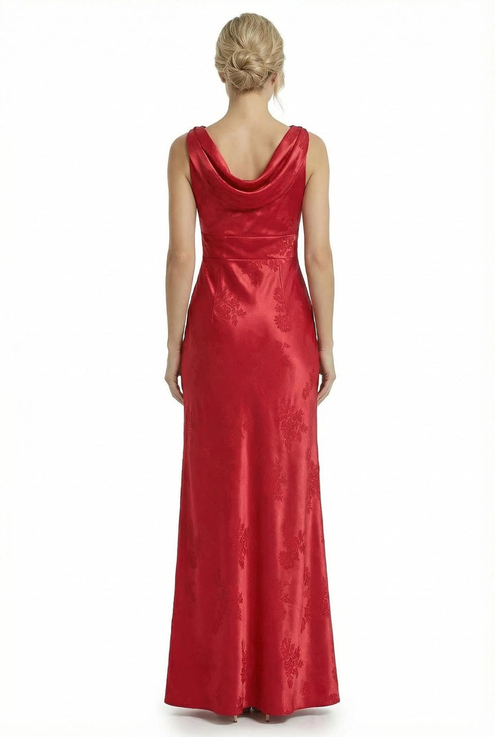 ChicSew Formal Dresses For Women Elegant Jacquard Satin Mermaid Long Formal Evening Dresses