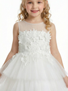 Tulle Wedding Flowers Girl Gowns Boho Dress Flower Princess Gowns Cute Flowery Dresses