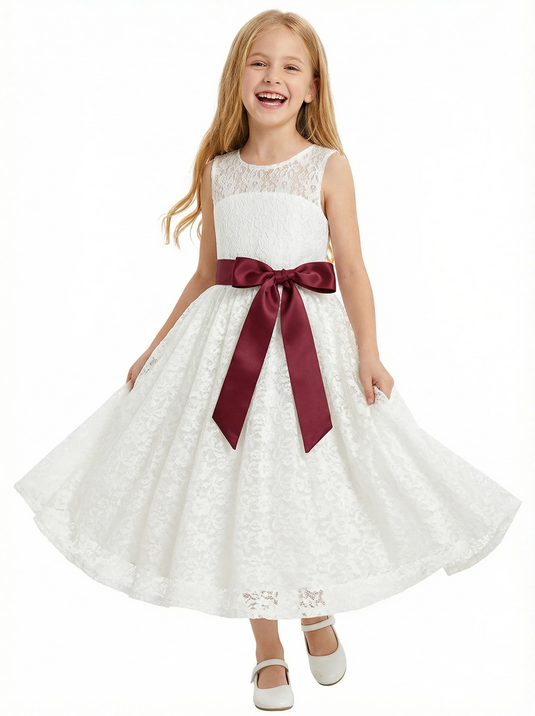 Girl Communion Wear Wedding Flowers Girl Gowns Boho Dress Flower Princess Gowns for Wedding