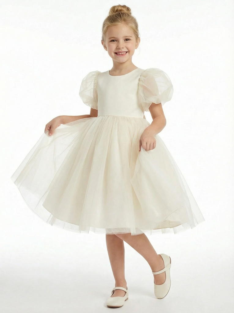 Girl First Communion Dress Tulle Childrens Dresses for Wedding Ball Gown Formal Knee Length, Custom Color(leaving a note) Girl First Communion Dress Tulle Childrens Dresses for Wedding Ball Gown Formal Knee Length, Custom Color(leaving a note)