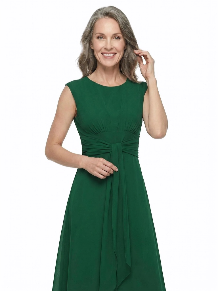 ChicSew Jewel Tea Length Chiffon A-Line Mother Of The Bride Dresses
