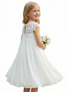 Boho Flower Wedding Girl Gowns Boho Dress Flower Princess Gowns Little Communion Wear
