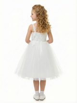 Ladies Lace Flower Wedding Flowers Girl Gowns Boho Dress Flower Princess Gowns Spaghetti-Straps