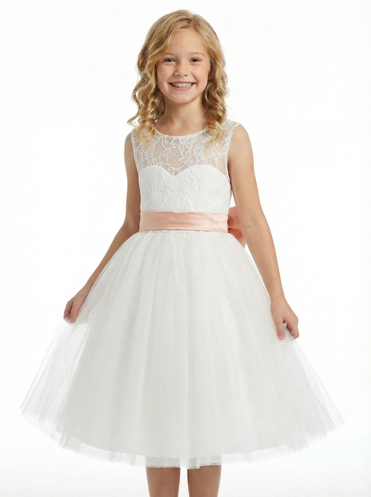 Toddler Bridesmaid Wedding Flowers Girl Gowns Boho Dress Flower Princess Gowns for Wedding, White Toddler Bridesmaid Wedding Flowers Girl Gowns Boho Dress Flower Princess Gowns for Wedding, White