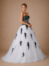 ChicSew Elegant Sweetheart A-Line Tulle Floor-Length Wedding Dress With Lace Appliques