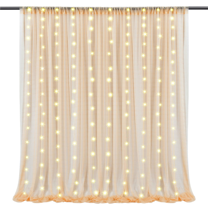 Luminous Outdoor Wedding Decoration Background Curtain With Light, HCP27L