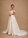 ChicSew Uinque Off The Shoulder Sleeveless Ruching Mermaid Long Wedding Dresses