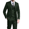 Casual Men's 3 Pieces Mens Suit Regular Fit Notch Lapel Tuxedos (Blazer+vest+Pants) CN438