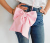 Satin Bow Crossbody Bag Shoulder Evening Bag Fanny Pack Cell Phone Purse Small