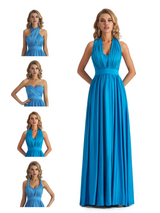 Convertible A-line Stretchy Jersey Maxi Long Formal Wedding Guest Dresses