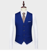 Green Men's Casual 3 Piece Suit Notch Lapel Flat Tuxedos Set CN462