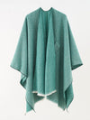 Women's solid color autumn and winter imitation cashmere shawl monochrome cape solid color shawl