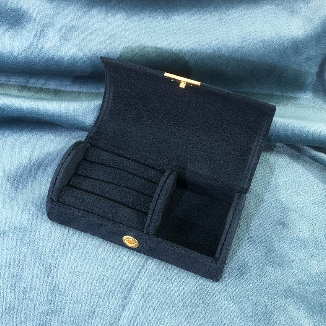 Ring Box Wedding Ring Earring Box Travelling Jewelry Box Random color  CN387