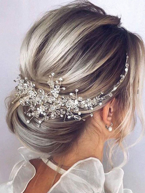 Crystal Wedding Hair Flower Bride Hair Vine