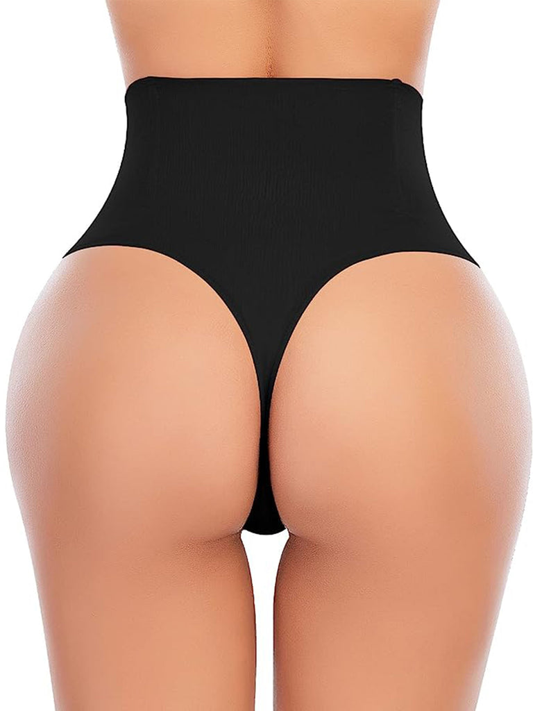 Sexy High Waist Firm Tummy Control Thong - Fashion Necess