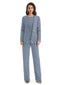 Elegant Jewel Lace Sleeveless  Pant Suit Mother Of The Bride With Jacket