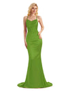 Spring Back Criss-Cross Satin Mermaid Bridesmaid Dresses
