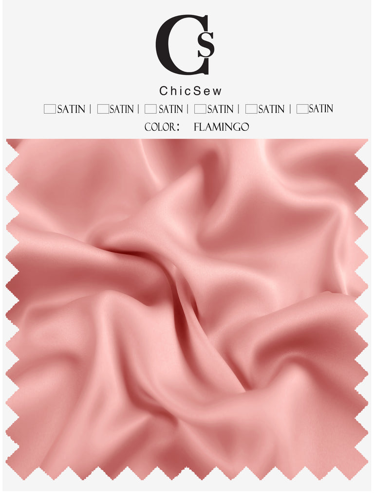 Satin Fabric Swatch - Burgundy Red