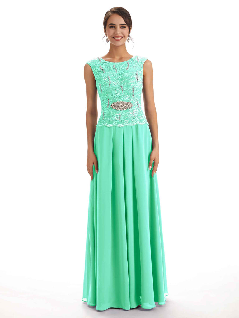 Buy Susie by Shyaway Women's Mint Green Lace Embellished Lightly