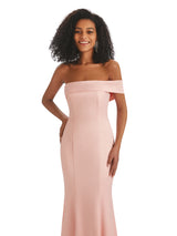 Sexy Soft Satin Unique One Shoulder Side Slit Mermaid African Bridesmaid Dresses