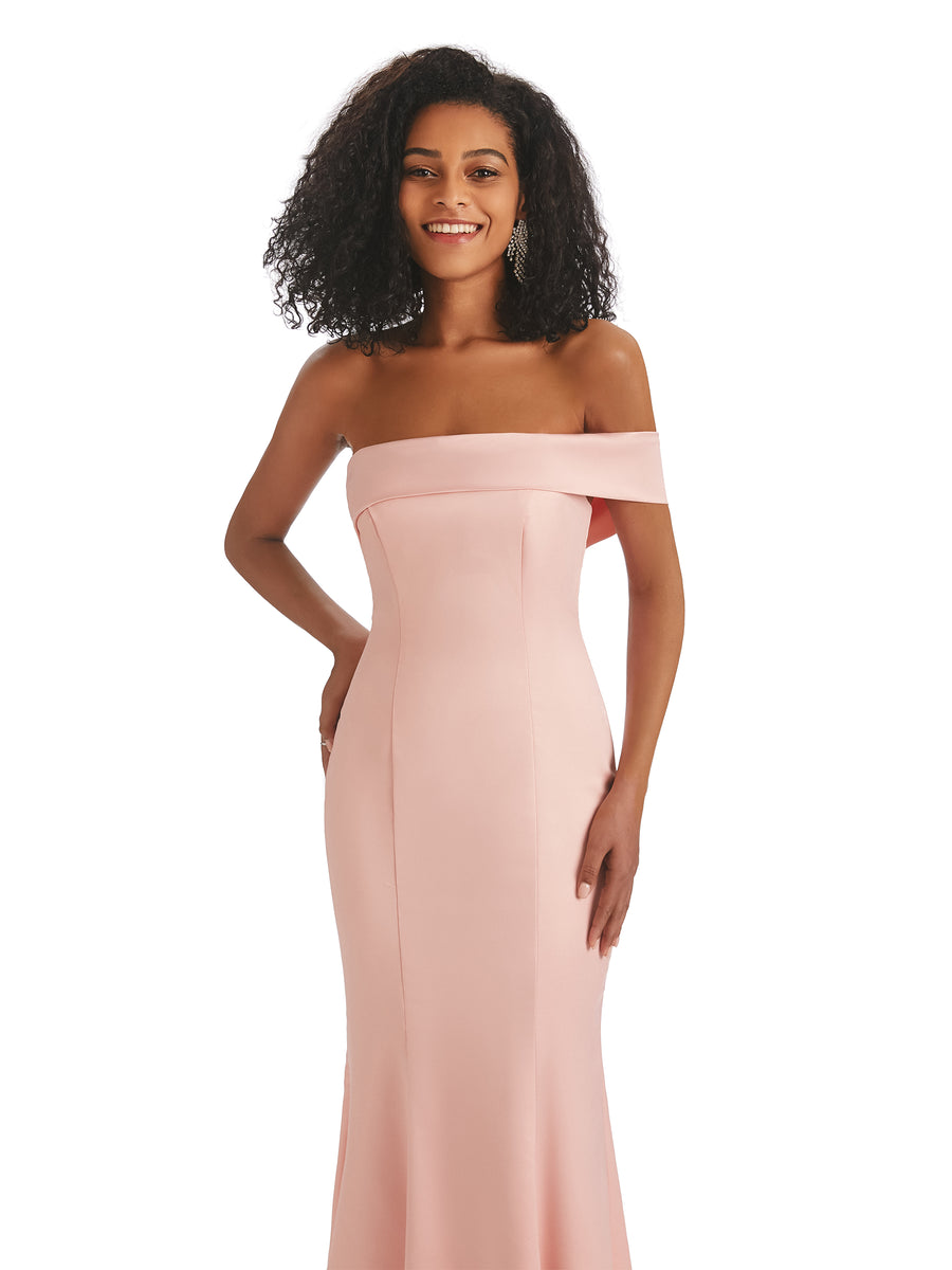 Sexy Soft Satin Unique One Shoulder Side Slit Mermaid African Bridesmaid Dresses