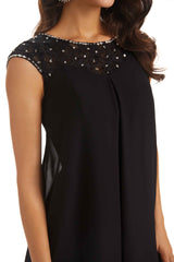 Elegant Chiffon Lace Cap Sleeve Knee Length Mother Of The Bride Dresses