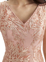 Elegant A-line Chiffon Lace Mother of The Bride Dresses With Lace Jacket