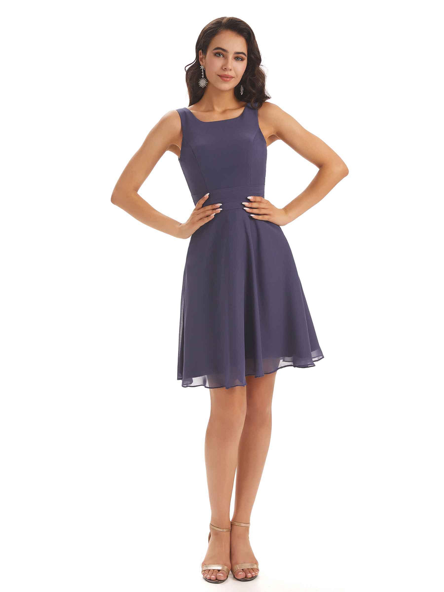 Elegant Chiffon A-line Knee Length Mother Of The Bride Dresses With Jacket