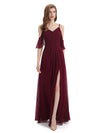 Elegant Cold Shoulder Long Maxi Bridesmaid Dresses Online