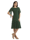 Modern A-line Chiffon Half Sleeves Knee Length Short Mother of The Bride Dresses