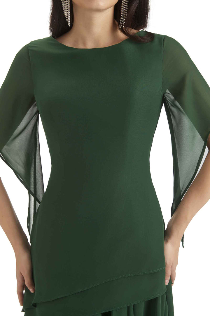 Modern A-line Chiffon Half Sleeves Knee Length Short Mother of The Bride Dresses