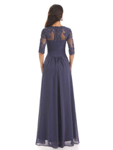 Elegant A-line Chiffon Long Sleeves High-Low Mother of The Bride Dresses