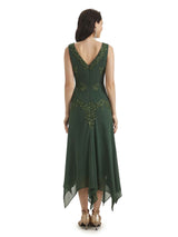 Elegant A-line Chiffon Tea Length Short Groom of The Bride Dresses With Jacket