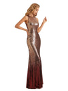 Sparkly Sequin Mermaid Sleeveless Long Bridesmaid Dresses Online