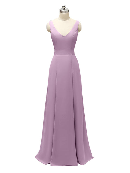 Fashion A-line V-neck Chiffon Bridesmaid Dresses - Chicsew – ChicSew