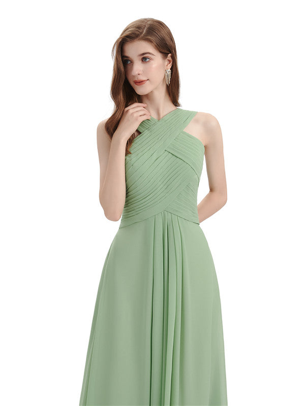 Elegant Unique Chiffon Long Maxi Bridesmaid Dresses Online