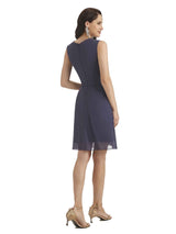 Elegant Chiffon Sleeveless Knee Length Short Mother of The Bride Dresses With Jacket