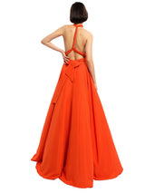 A-line Halter Sleeveless Floor-Length Long Bridesmaid Dresses