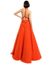 A-line Halter Sleeveless Floor-Length Long Bridesmaid Dresses