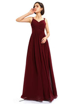A-line Chiffon Custom Elegant Bridesmaid Dresses