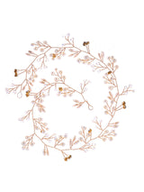 Exquisite Gold, and Silver Bridal Hair Vine | Extra Long Pearl and Crystal Beads | Hand knitting Wedding Hair Jewelry