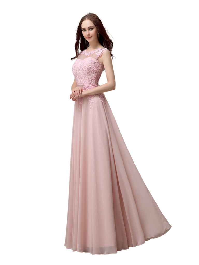 Unique Sweetheart Sleeveless A-line Floor-Length Bridesmaid Dresses
