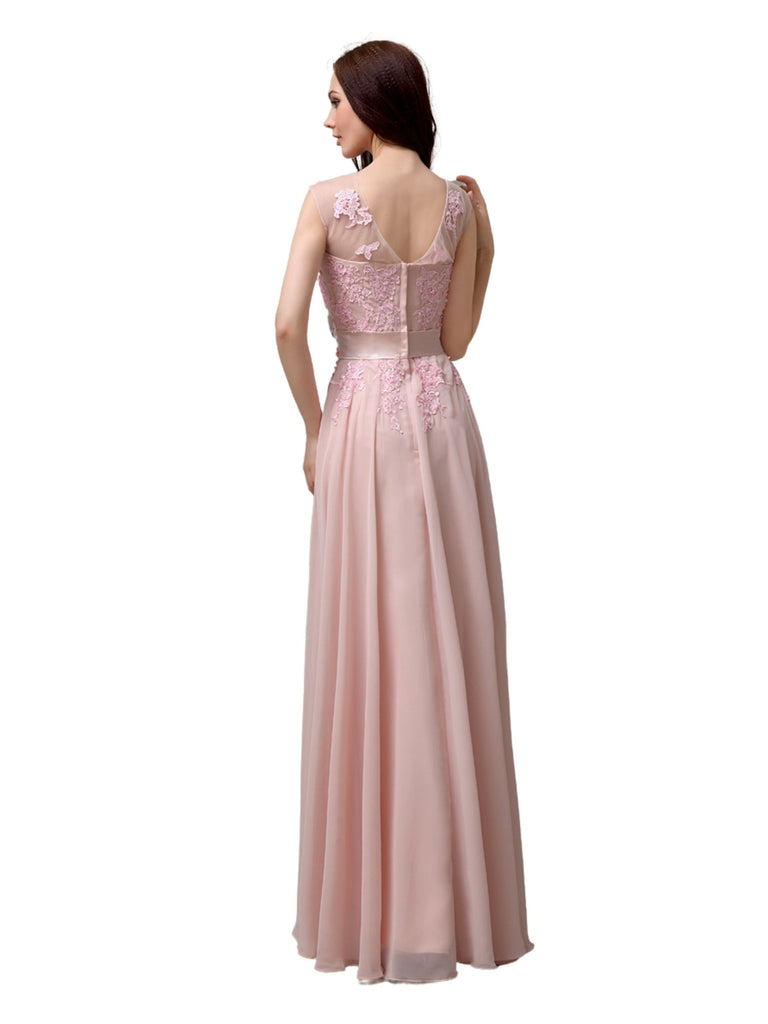 Unique Sweetheart Sleeveless A-line Floor-Length Bridesmaid Dresses