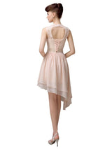 Illusion A-Line Short Bridesmaid Dresses