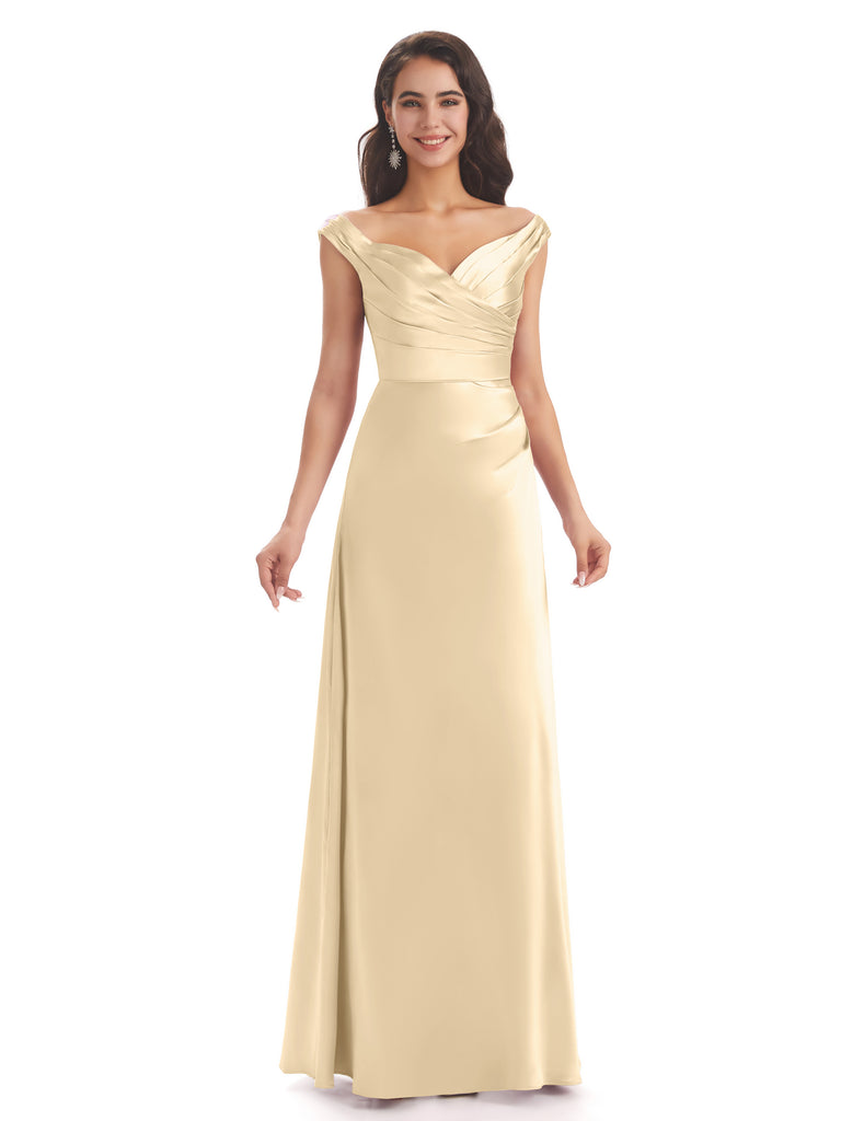 Elegant V-neck Floor Length Bridesmaid Dresses - Chicsew – ChicSew