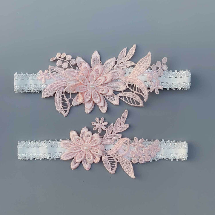 Lace Bridal Garter /Blue Wedding Garter/ Floral Garter Elegant Garter/ Women's Wedding Garter/ Sexy Lace Garter